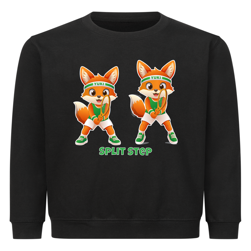 Yuki Split Step auf Kinder-Sweatshirt, Farbe schwarz
