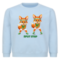 Yuki Split Step auf Kinder-Sweatshirt, Farbe babyblau