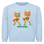 Yuki Split Step auf Kinder-Sweatshirt, Farbe babyblau