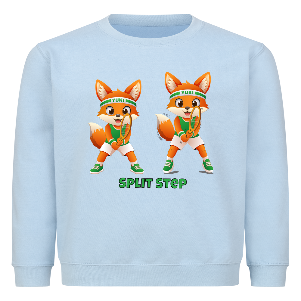 Yuki Split Step auf Kinder-Sweatshirt, Farbe babyblau