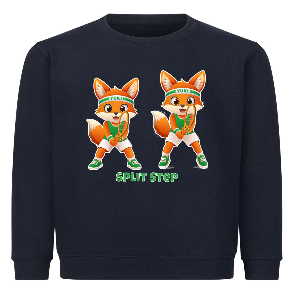 Yuki Split Step auf Kinder-Sweatshirt, Farbe marineblau