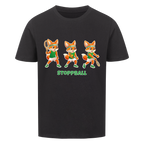 Yuki Stoppball auf Kinder-Shirt, Farbe schwarz