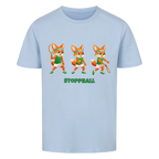 Yuki Stoppball auf Kinder-Shirt, Farbe himmelblau
