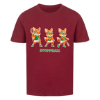 Yuki Stoppball auf Kinder-Shirt, Farbe weinrot