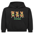 Yuki Stoppball auf Kinder-Hoodie, Farbe schwarz