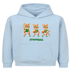 Yuki Stoppball auf Kinder-Hoodie, Farbe babyblau