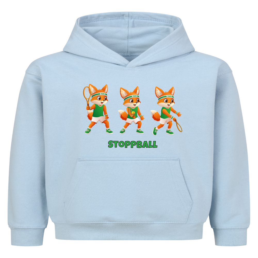 Yuki Stoppball auf Kinder-Hoodie, Farbe babyblau