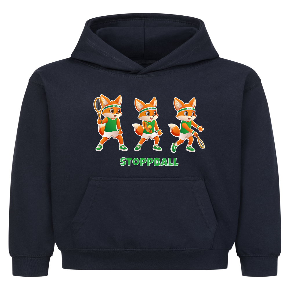 Yuki Stoppball auf Kinder-Hoodie, Farbe marineblau
