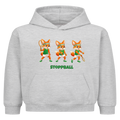 Yuki Stoppball auf Kinder-Hoodie, Farbe grau meliert