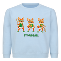 Yuki Stoppball auf Kinder-Sweatshirt, Farbe babyblau
