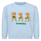Yuki Stoppball auf Kinder-Sweatshirt, Farbe babyblau