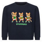 Yuki Stoppball auf Kinder-Sweatshirt, Farbe marineblau