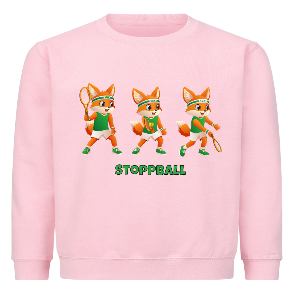 Yuki Stoppball auf Kinder-Sweatshirt, Farbe rosa