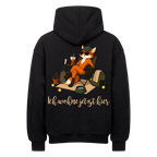 Ich wohne jetzt hier auf Oversized Hoodie, Farbe schwarz