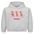 Yuna Stoppball auf Kinder-Hoodie, Farbe grau meliert