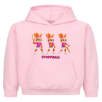 Yuna Stoppball auf Kinder-Hoodie, Farbe rosa