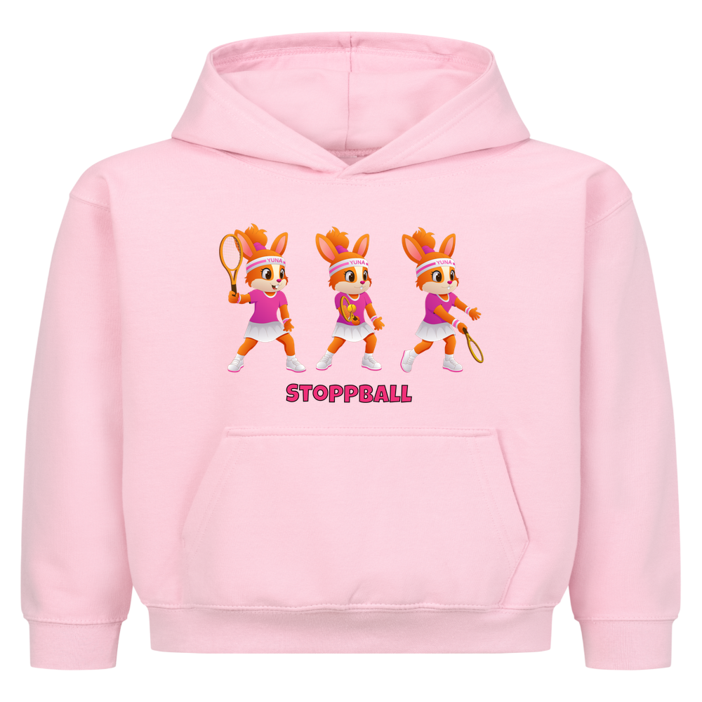 Yuna Stoppball auf Kinder-Hoodie, Farbe rosa