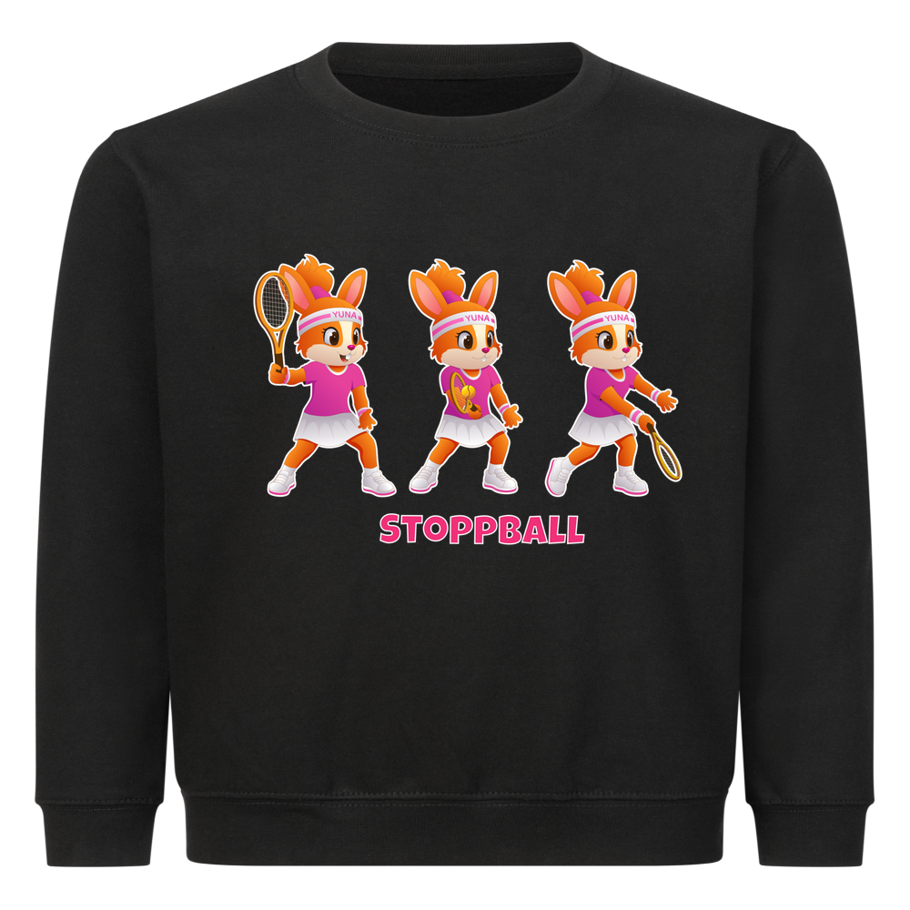 Yuna Stoppball auf Kinder-Sweatshirt, Farbe schwarz