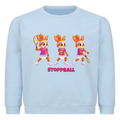 Yuna Stoppball auf Kinder-Sweatshirt, Farbe babyblau
