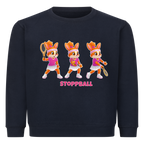 Yuna Stoppball auf Kinder-Sweatshirt, Farbe marineblau