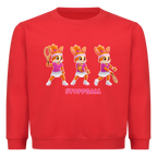 Yuna Stoppball auf Kinder-Sweatshirt, Farbe rot