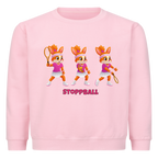 Yuna Stoppball auf Kinder-Sweatshirt, Farbe rosa