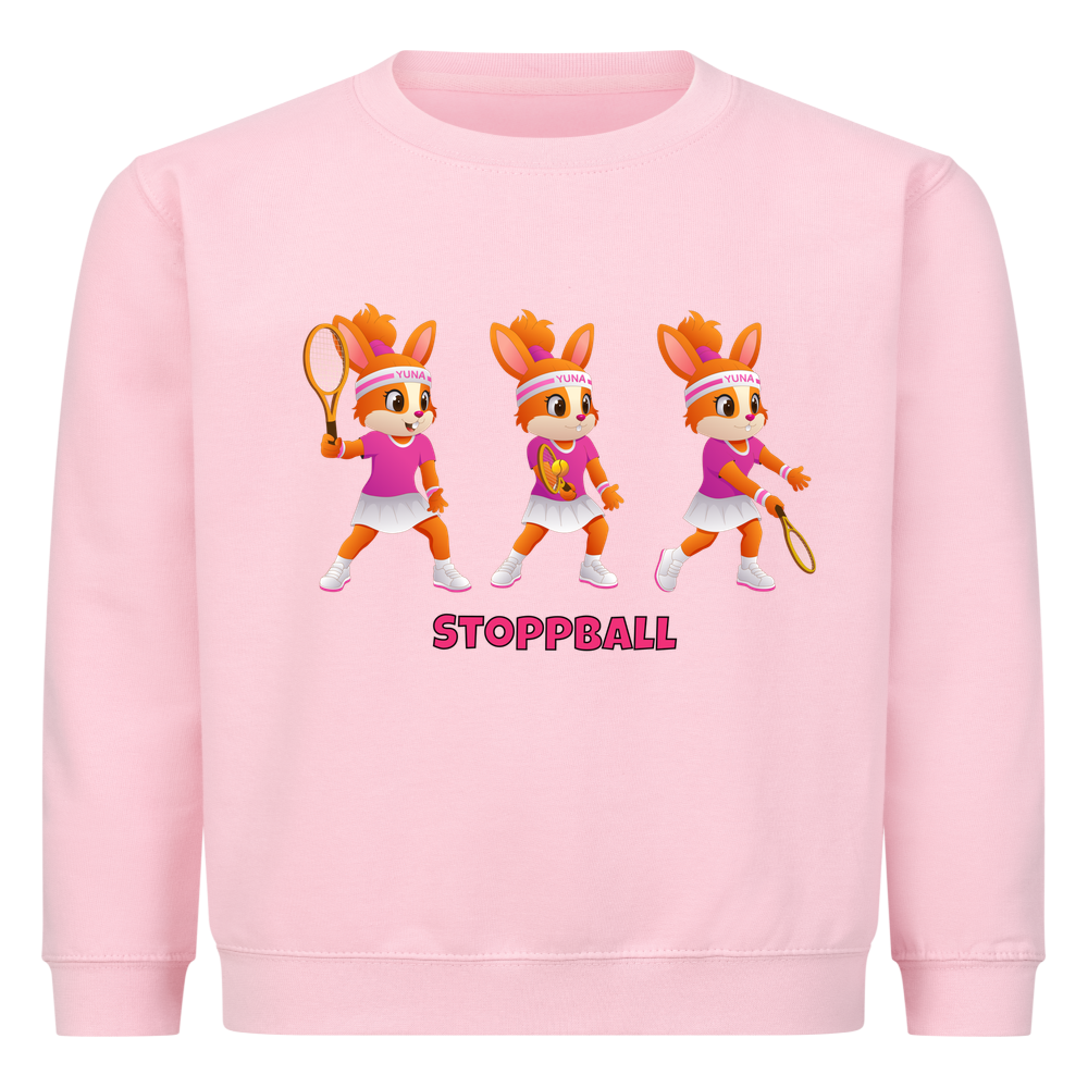 Yuna Stoppball auf Kinder-Sweatshirt, Farbe rosa