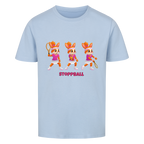 Yuna Stoppball auf Kinder-Shirt, Farbe himmelblau
