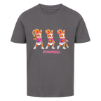 Yuna Stoppball auf Kinder-Shirt, Farbe anthrazit