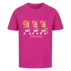 Yuna Stoppball auf Kinder-Shirt, Farbe lila