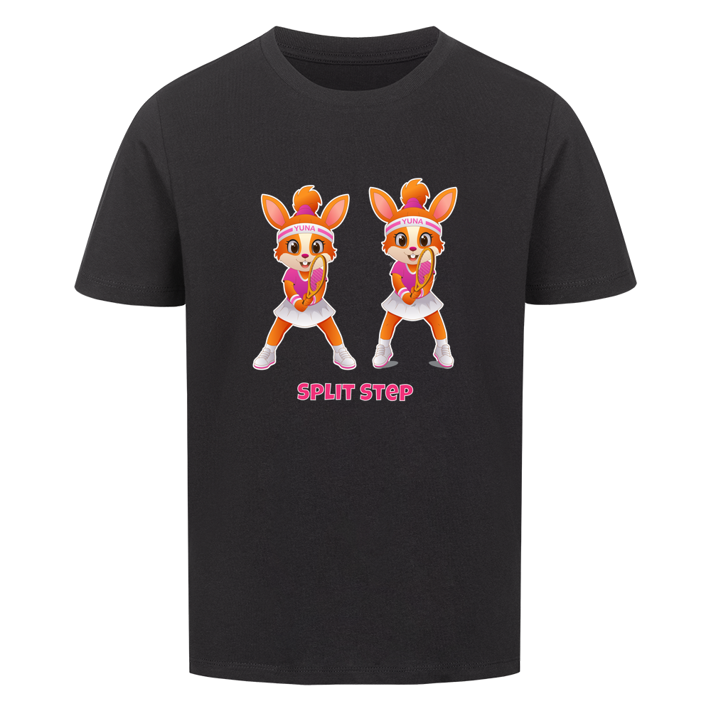 Yuna Split Step auf Kinder-Shirt, Farbe schwarz