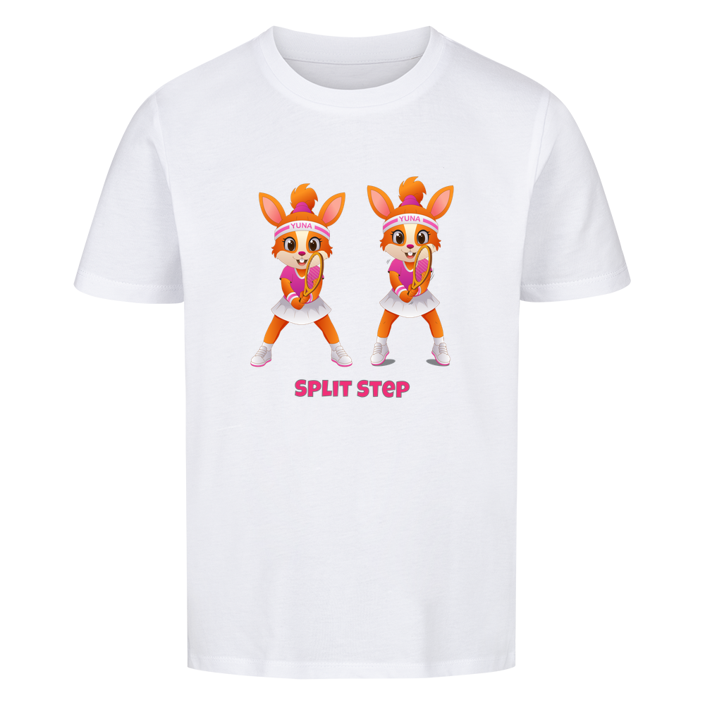 Yuna Split Step auf Kinder-Shirt, Farbe weiß