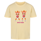Yuna Split Step auf Kinder-Shirt, Farbe buttergelb