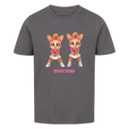 Yuna Split Step auf Kinder-Shirt, Farbe anthrazit