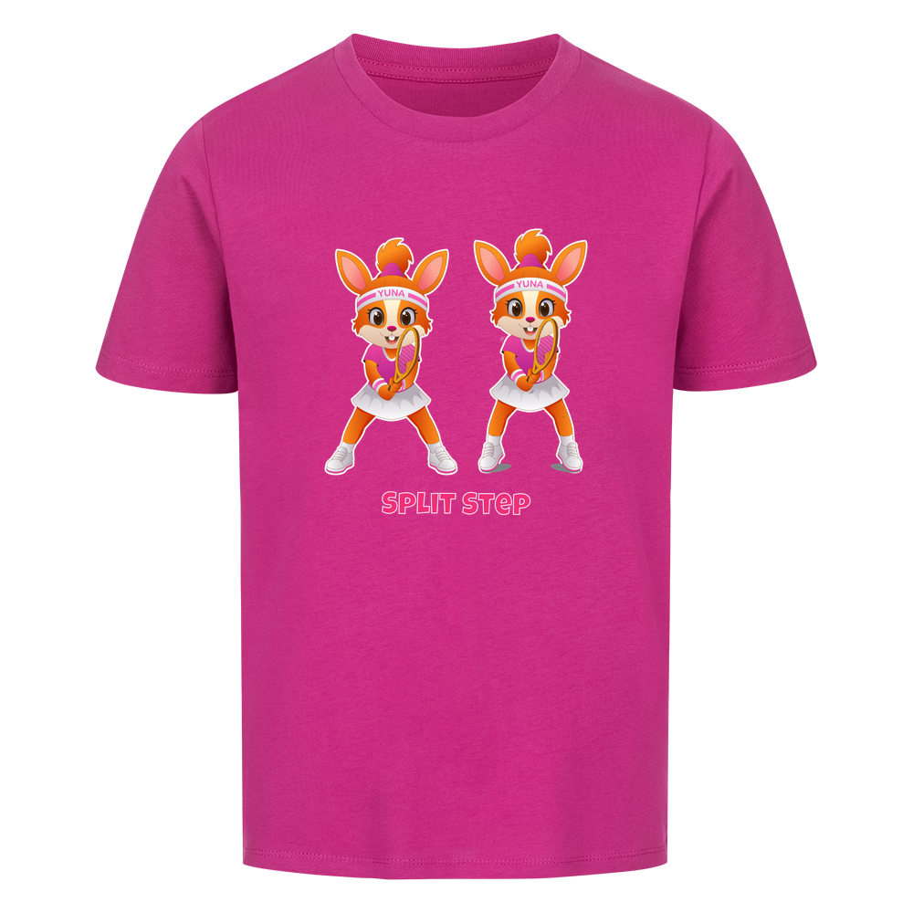 Yuna Split Step auf Kinder-Shirt, Farbe lila