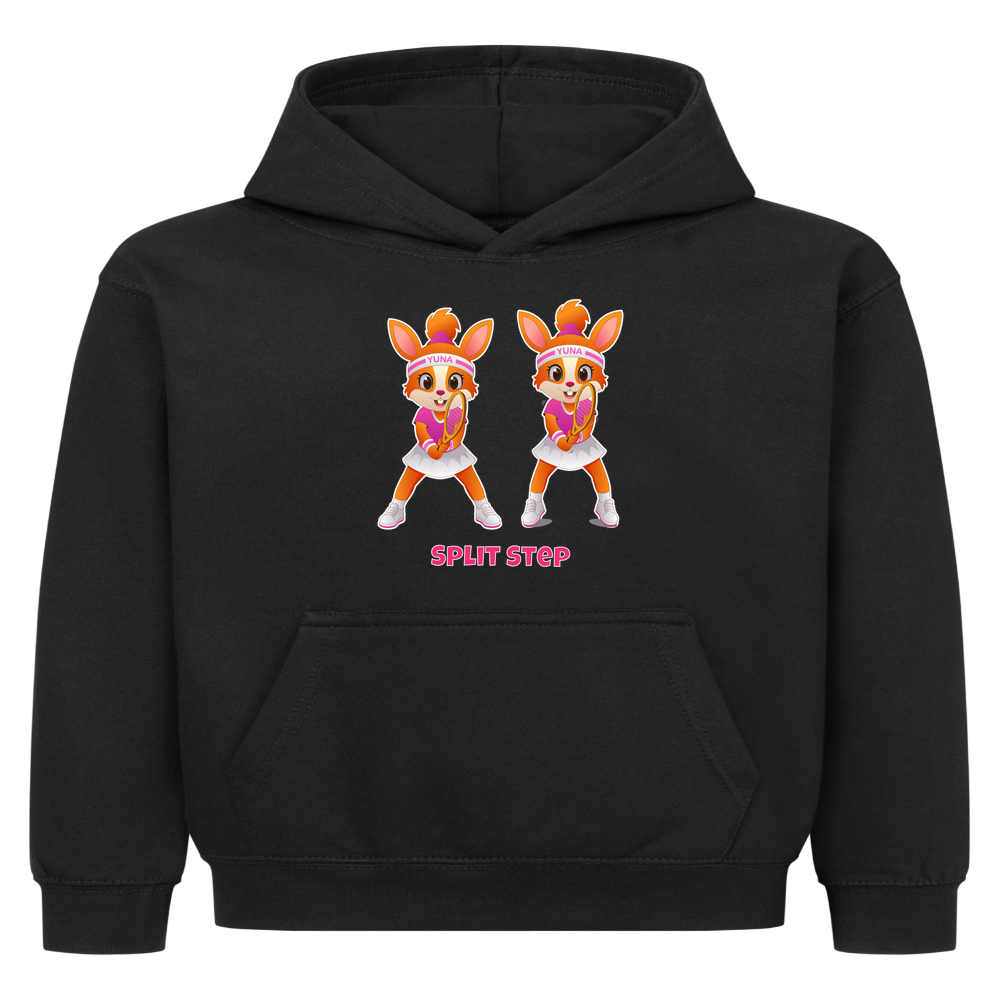Yuna Split Step auf Kinder-Hoodie, Farbe schwarz