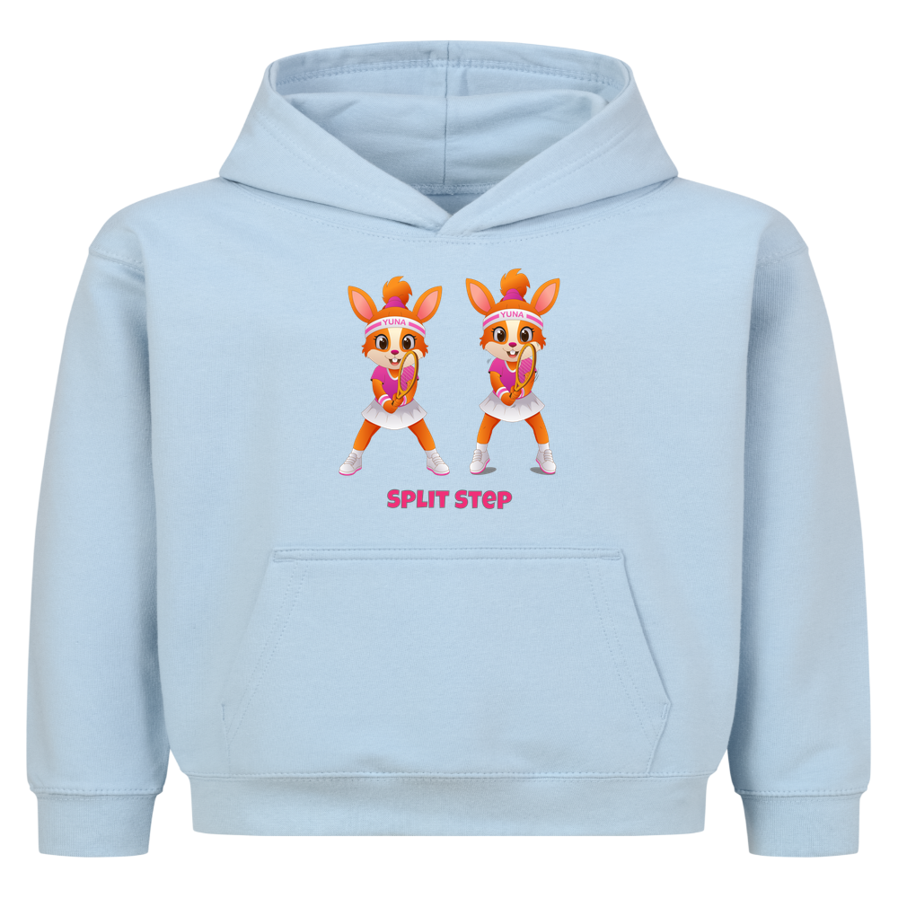 Yuna Split Step auf Kinder-Hoodie, Farbe babyblau