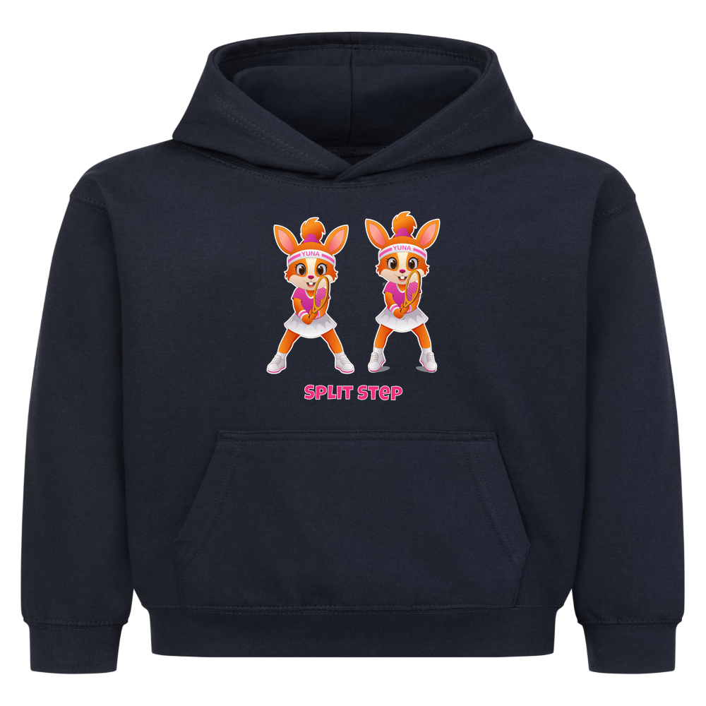 Yuna Split Step auf Kinder-Hoodie, Farbe marineblau