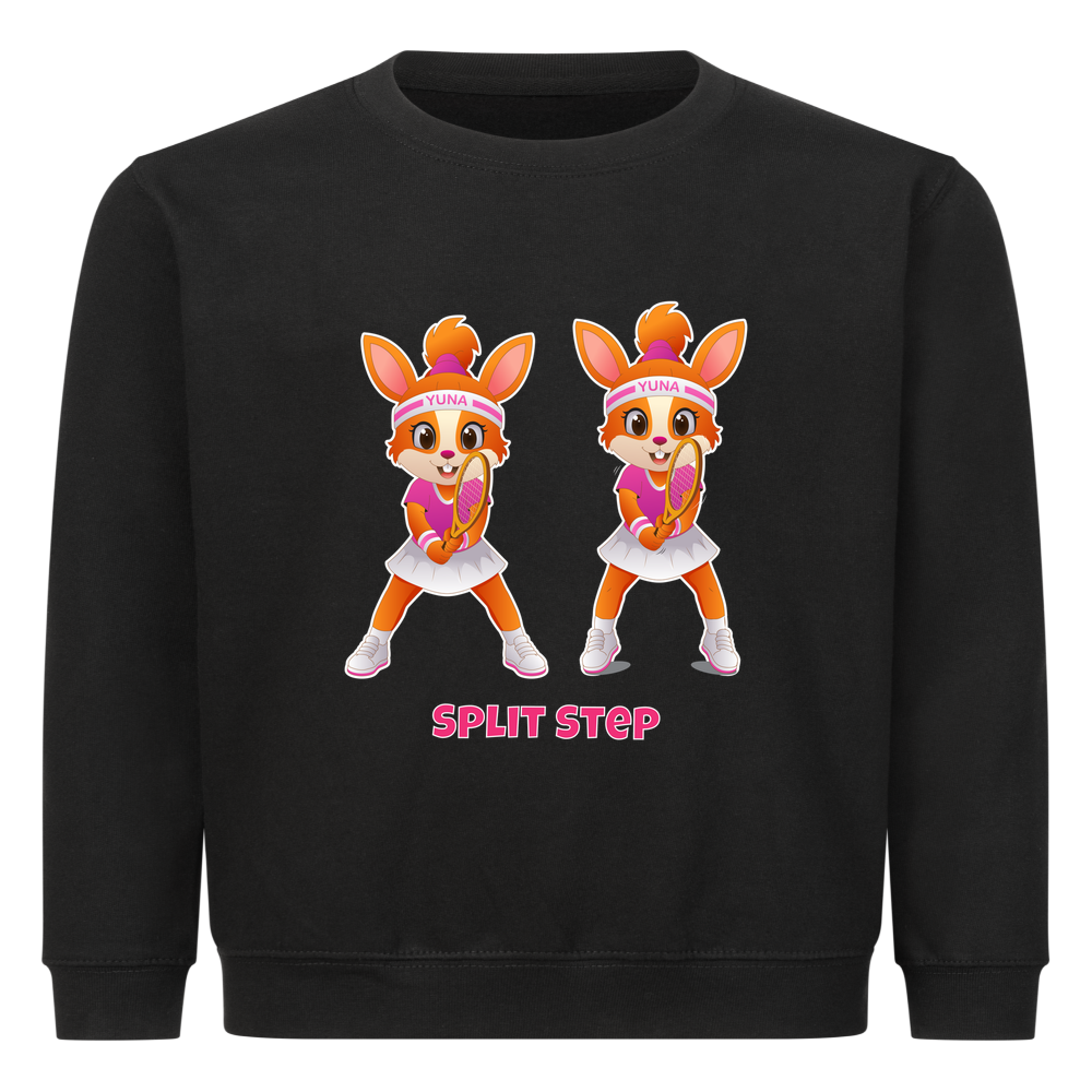 Yuna Split Step auf Kinder-Sweatshirt, Farbe schwarz