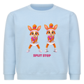 Yuna Split Step auf Kinder-Sweatshirt, Farbe babyblau