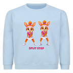 Yuna Split Step auf Kinder-Sweatshirt, Farbe babyblau