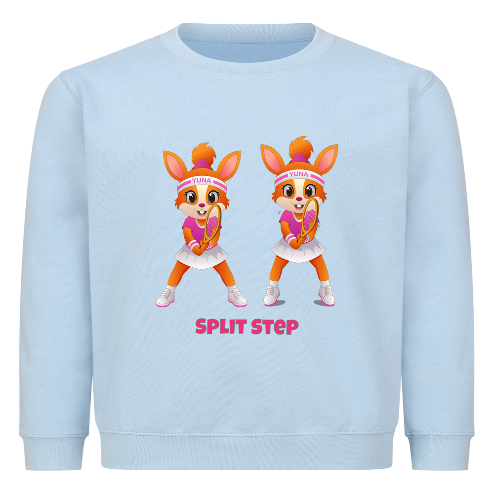 Yuna Split Step auf Kinder-Sweatshirt, Farbe babyblau