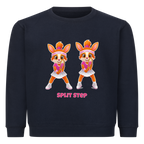 Yuna Split Step auf Kinder-Sweatshirt, Farbe marineblau