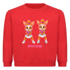 Yuna Split Step auf Kinder-Sweatshirt, Farbe rot