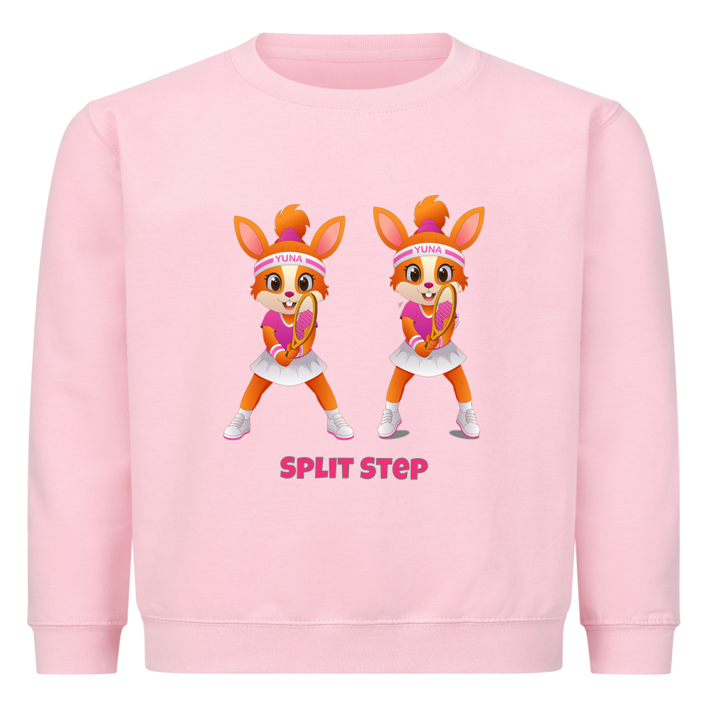 Yuna Split Step auf Kinder-Sweatshirt, Farbe rosa
