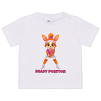 Yuna Ready Position auf Baby-Shirt, Farbe weiß