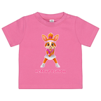 Yuna Ready Position auf Baby-Shirt, Farbe rosa