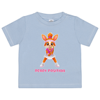Yuna Ready Position auf Baby-Shirt, Farbe babyblau