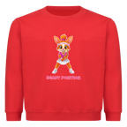 Yuna Ready Position auf Kinder-Sweatshirt, Farbe rot