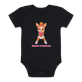 Yuna Ready Position auf Baby-Body, Farbe schwarz